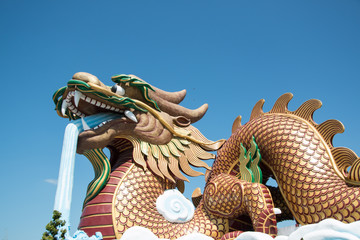 Dragon shrine in Suphan Buri Province