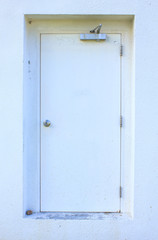 White door - Stock Image
