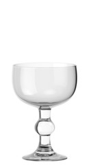 Empty wine glass on white background isolated