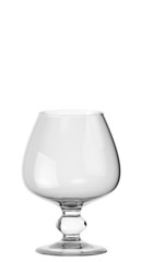 Empty wine glass on white background isolated