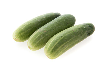 cucumber green vegetable isolated on white background