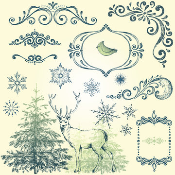 Ornate Winter Christmas Set