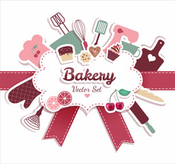 Bakery and sweet illustration
