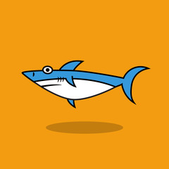 Cute shark cartoon.