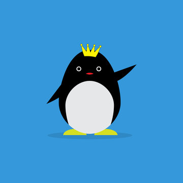 Cute penguin cartoon.