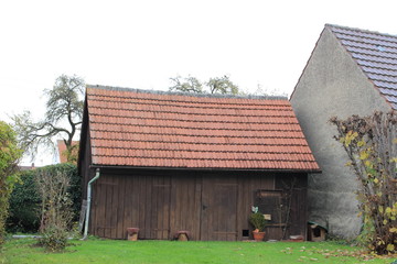 Fototapeta na wymiar Gartenhütte
