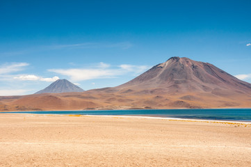 Miscanti lagoon in San Pedro de Atacama, Chile