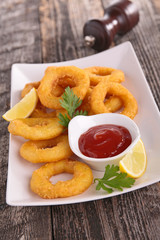 fried calamari rings