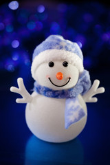 Cute snowman .Christmas toy.Christmas card.