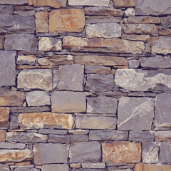 Mur en pierre - Effet vintage