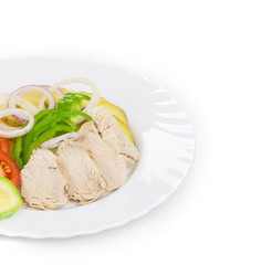 Warm meat salad