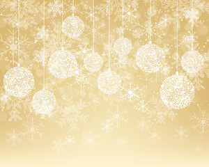 Christmas background with decorations