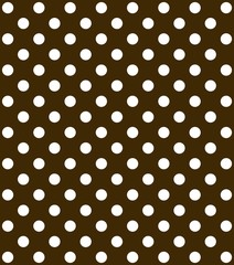 Pünktchenmuster braun weiß