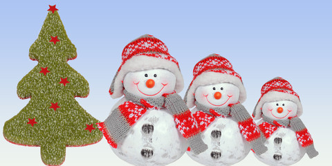 weihnachtsdeko mit schneemann