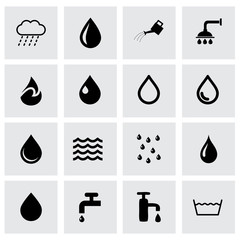 Vector water icon set