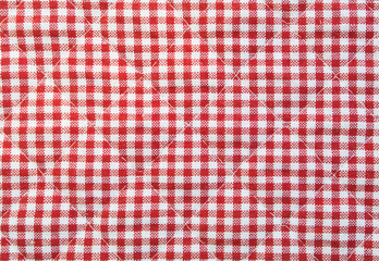Quiled checked fabric