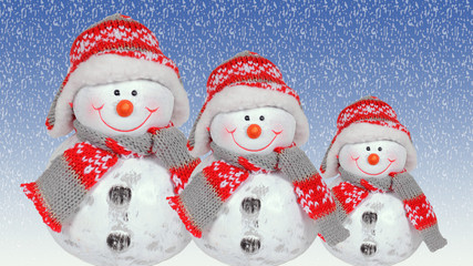 weihnachtsdeko mit schneemann