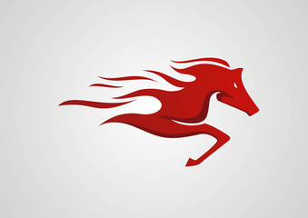 Horse logo abstract vector