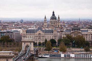 Budapest Chain Bridge and St. Stephen's Basilica
