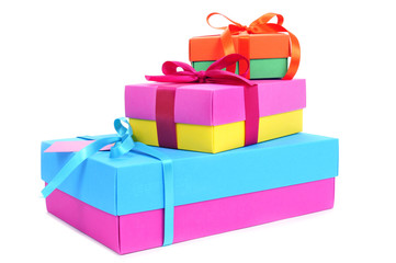 Obraz premium gift boxes of different colors