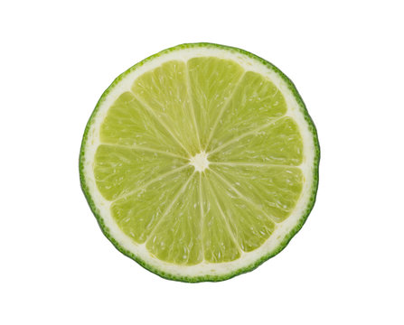 slice of fresh lime