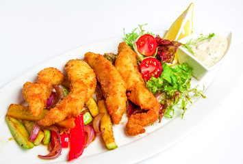 Shrimp Fritter on dish