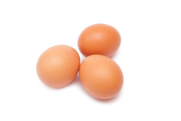 eggs isolated on white background