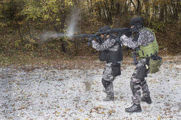 Fototapeta premium Fight against terrorism, Special Forces soldier