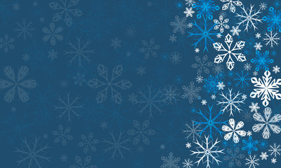 Vector transparent snowflake snowflakes background
