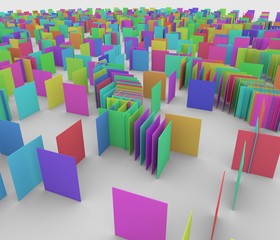 カラフルな壁の背景素材