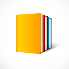 Fototapeta premium Vector book cover set perspective.