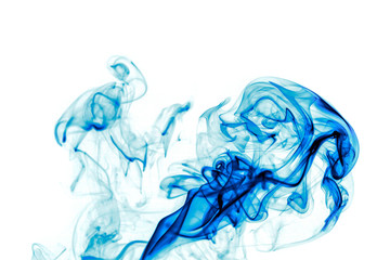 Abstract Blue Smoke Background