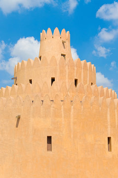 Famous Jahili fort in Al Ain oasis