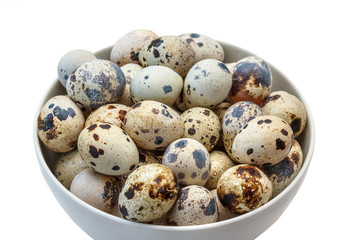 Obraz premium Quail eggs in plate