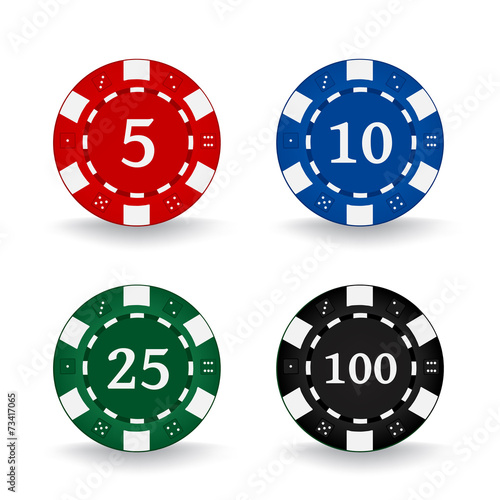 "Poker Chips Denominations" Stock photo and royaltyfree images on