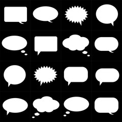 Speech bubbles icons