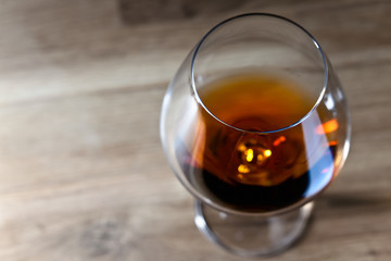 snifter with brandy