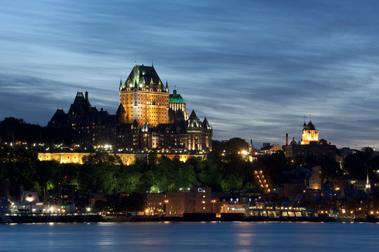 Old Quebec City at dusk