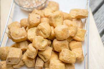 Fried tofu