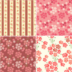 retro backgrounds with roses