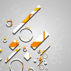 Colorful abstract circles background