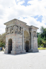 Fototapeta premium Cricasiana Arch in Quito Ecuador South America
