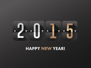 2015 happy new year vector
