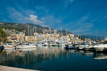 Fototapeta na wymiar Barche a Monaco