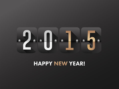 2015 happy new year vector
