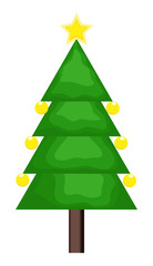 Christmas Tree with Decorative Elements