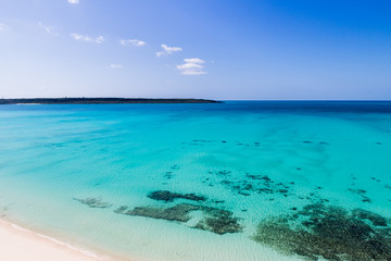 Fototapeta premium 沖縄 宮古島 与那覇前浜と来間島