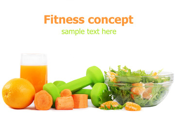 Fitness concept isolated on white background