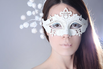 white mask