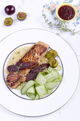 Fish dish - grilled salmon
